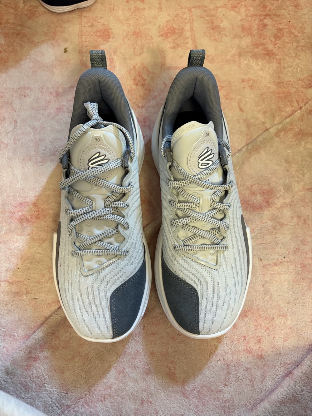 Men's Gray UA Curry 12 Team Basketball Shoes